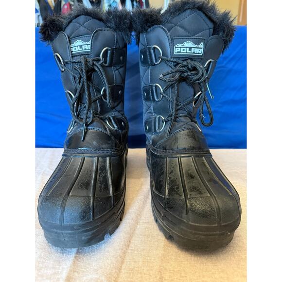 POLAR Womens 9 Mid Calf Mountain Walking Tactical Waterproof Boots - Picture 1 of 4